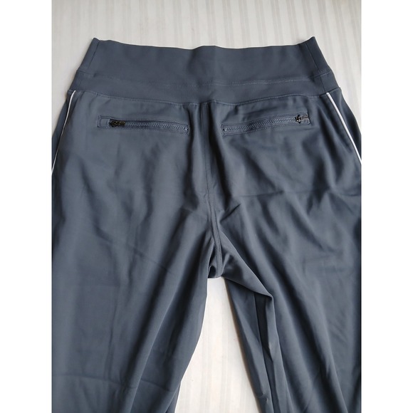 Athleta Pants Medium Venice Wide Leg Track Stripe Stretch Zip Pockets Comfort - Picture 12 of 16